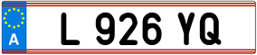 Trailer License Plate